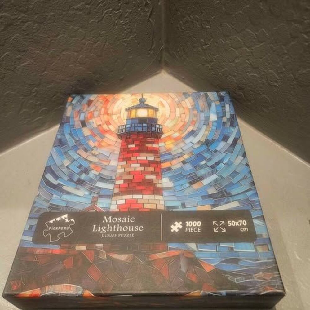 Pickforu Mosaic Lighthouse 1000 Piece Jigsaw Puzzle